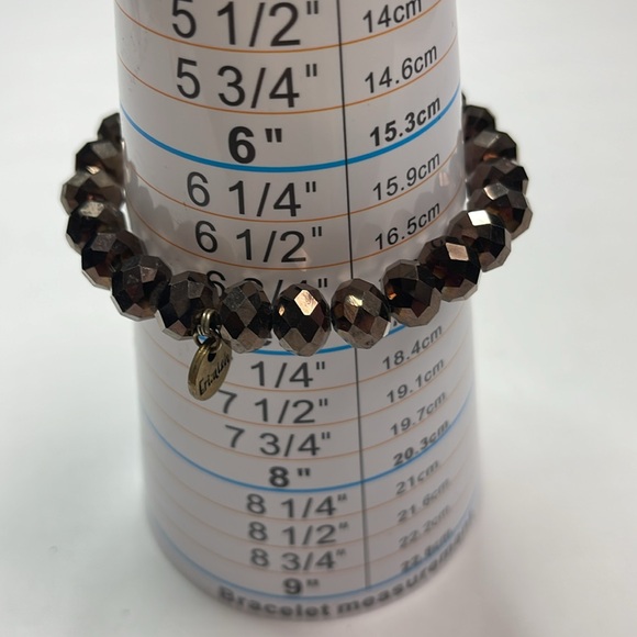 Erimish brown faceted bead bracelet - Picture 3 of 3